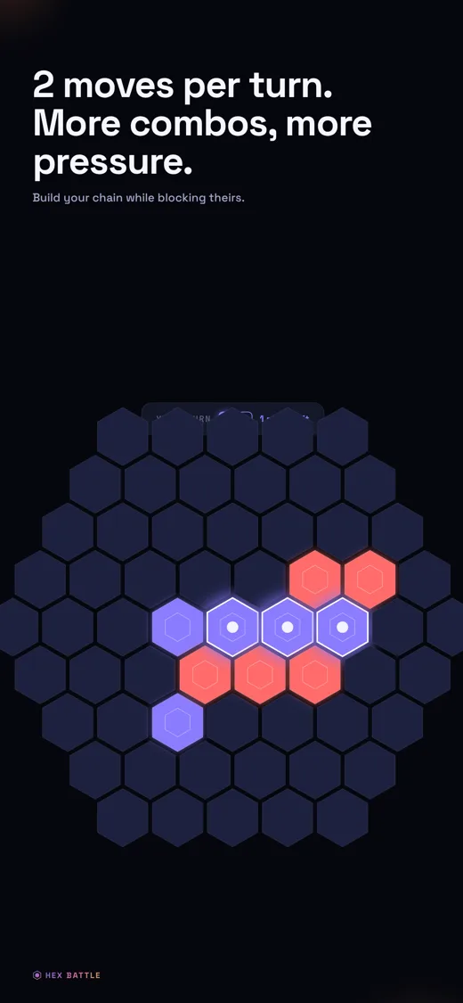 Two moves per turn — more combos, more pressure