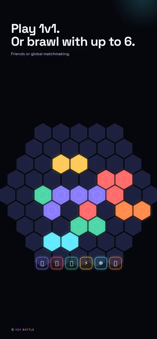 Play 1v1 or brawl with up to 6 players