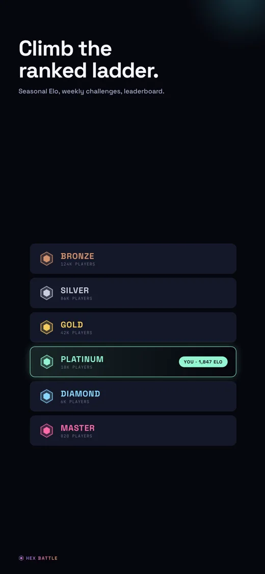 Climb the ranked ladder