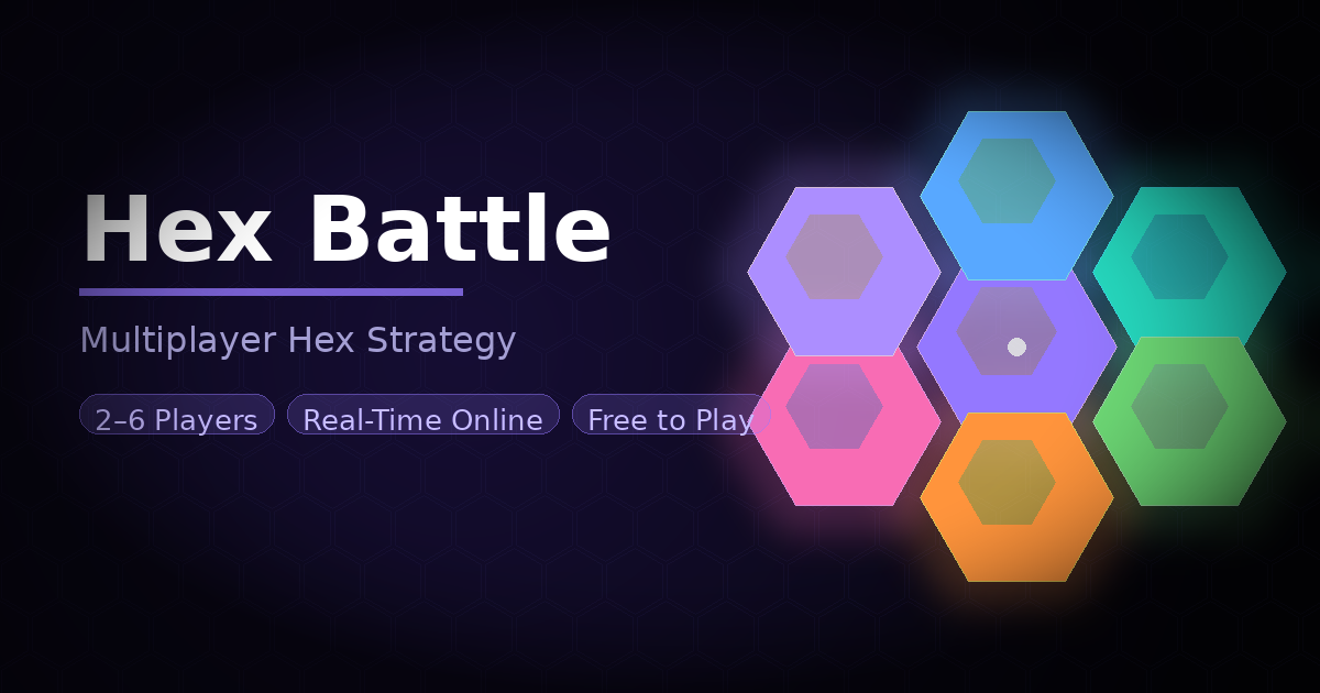 Hex Battle — Six in a row, on a board that keeps growing